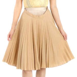 14. NWT BURBERRY SANDBANK LAYERED PLEATED SKIRT SIZE 0